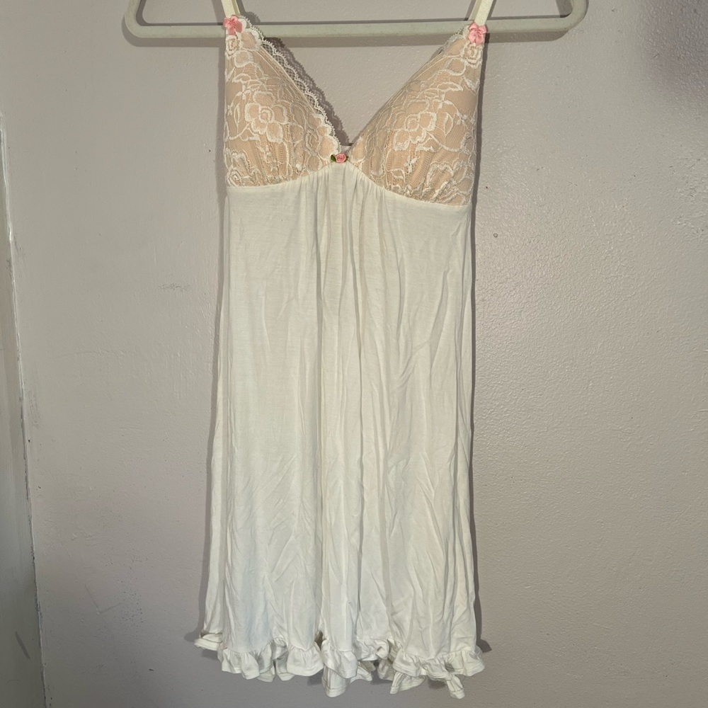 Betsy Johnson White Slip Dress